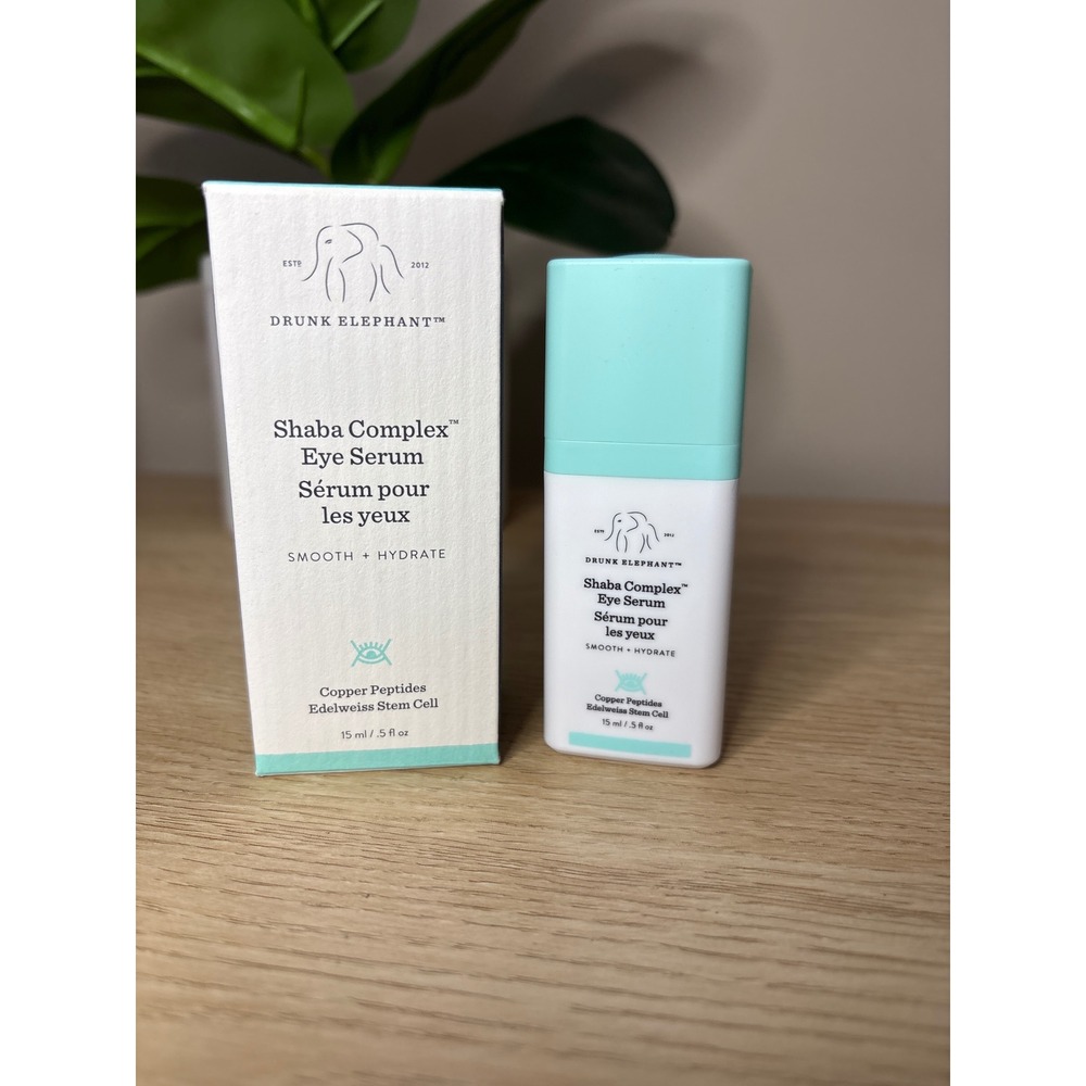 Drunk Elephant Shaba Complex Eye Serum 15ml Copper Peptides Edelweiss Stem Cell